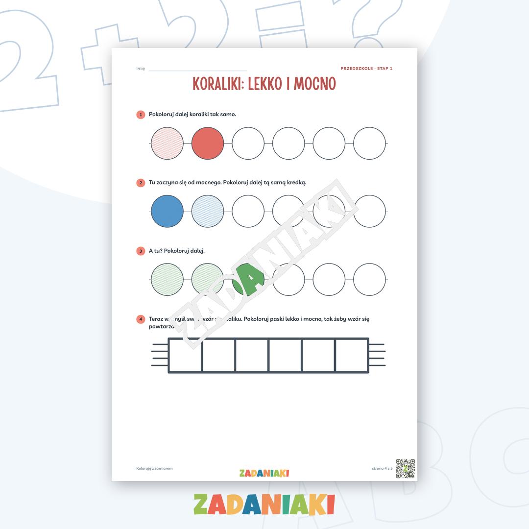 Zeszyt ćwiczeń – Koloruję z zamiarem — podgląd 4